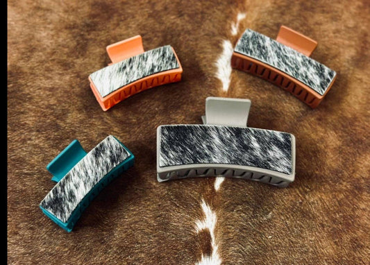 Cowhide Claw Clips