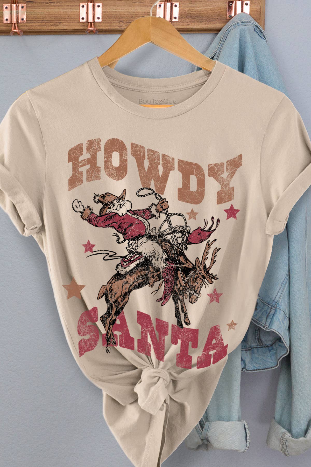 1214T - Cotton Jersey Relaxed Fit - Santa Cowboy