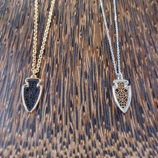 Dainty Designer Filigree Arrowhead Necklace
