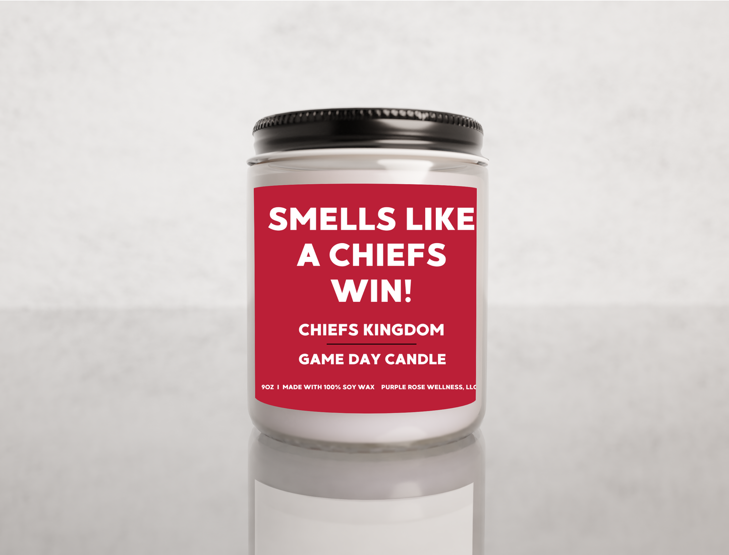 Kansas City Chiefs Football Candle