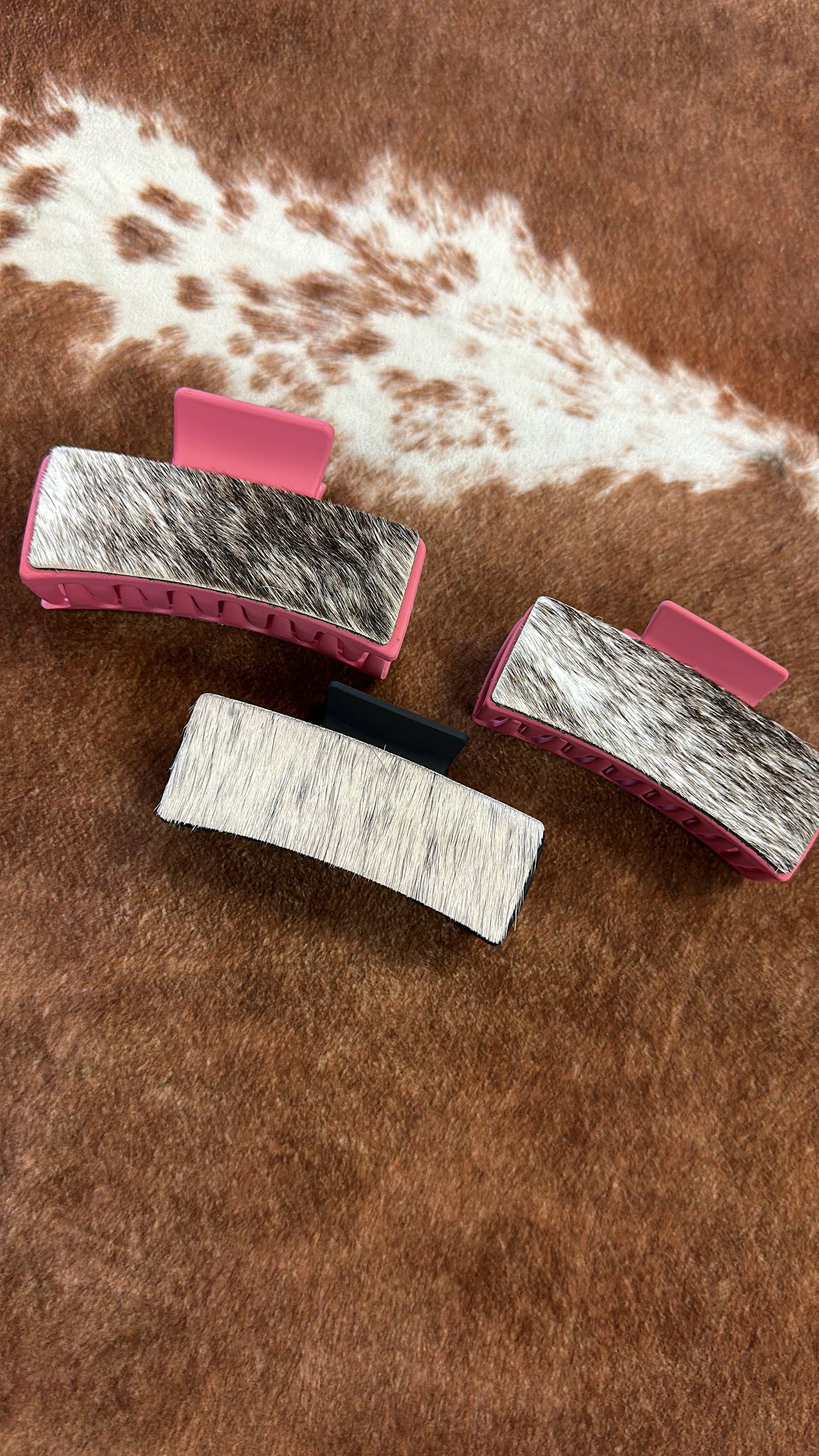 Cowhide Claw Clips
