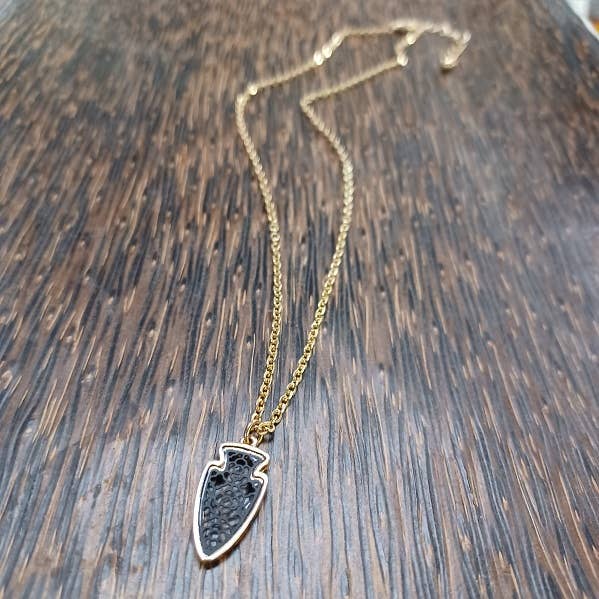 Dainty Designer Filigree Arrowhead Necklace