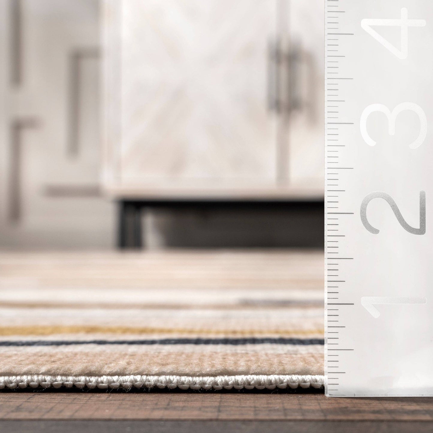 Elvi Abstract Watercolor Machine Washable Area Rug