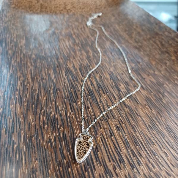 Dainty Designer Filigree Arrowhead Necklace
